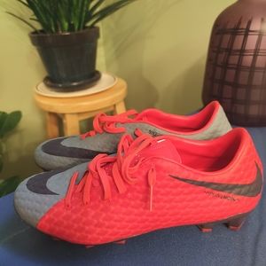 Red Nike Skin Hypervenom cleats